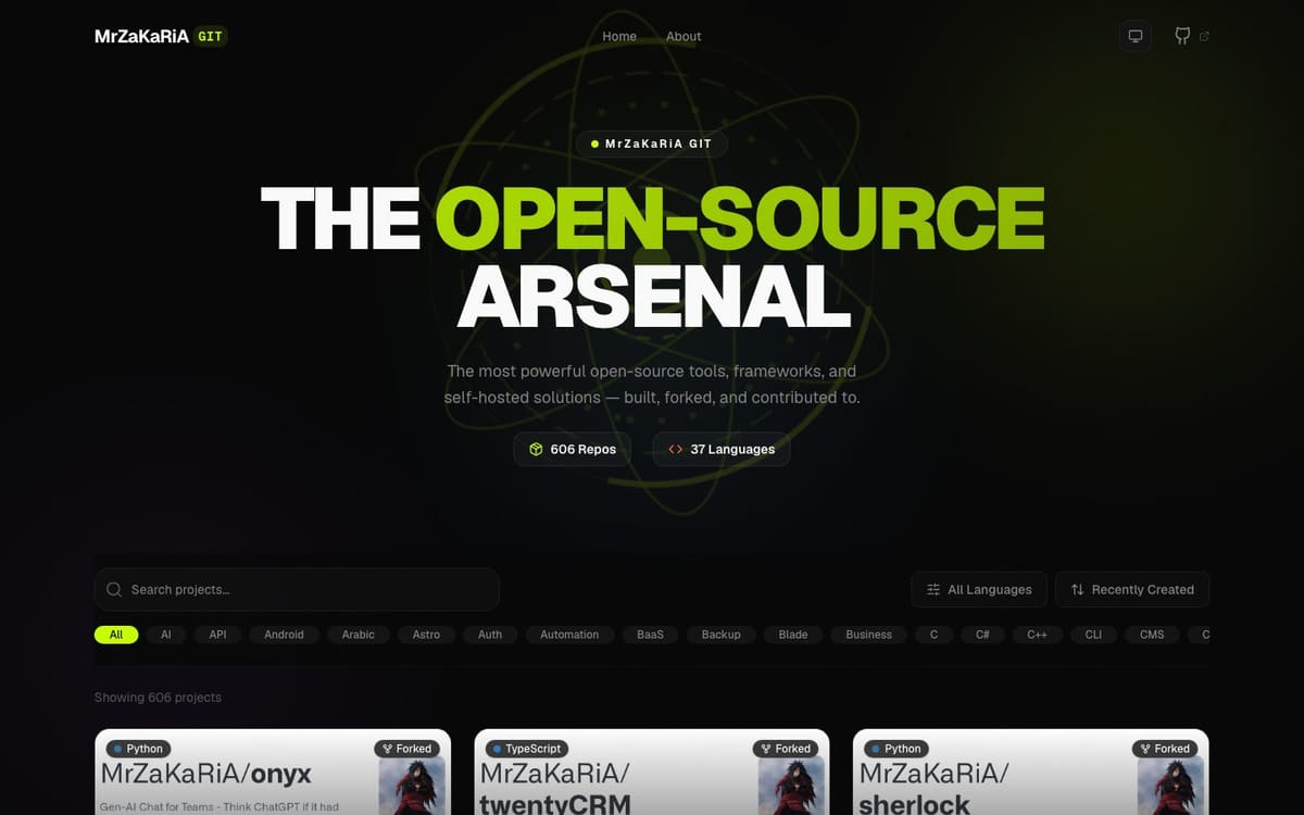 Git Arsenal — screenshot